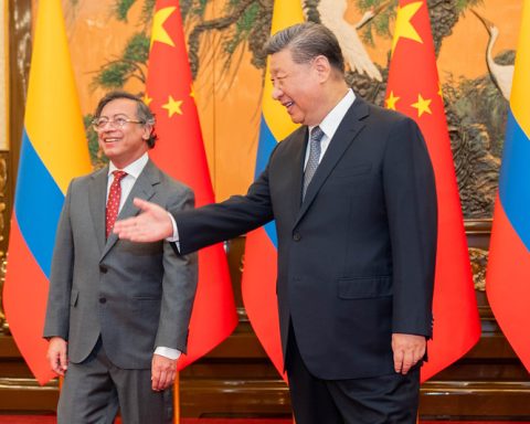 El presidente Gustavo Petro con su homológo chino Xi Jinping. Foto: Juan Diego Cano.