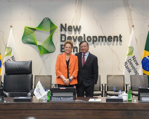Reunión entre el presidente Petro y Dilma Rousseff, presidenta del Nuevo Banco de Desarrollo del BRICS (NBD BRICS). Foto: Juan Diego Cano.