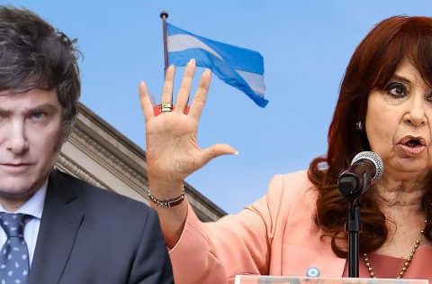 Javier Milei y Cristina Fernández. Foto: El Objetivo.